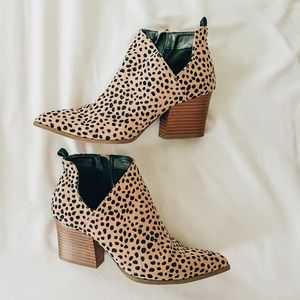 Animal Print Booties